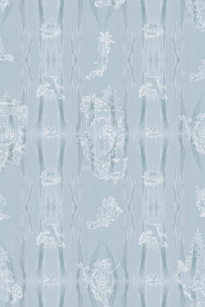 Chinoiserie Scenic Wallpaper - Powdered Porcelain - Timorous Beasties - TB/CNSC/ENW/01 - Premier Wallcovering