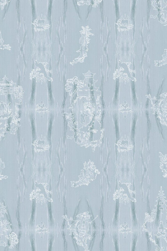Chinoiserie Scenic Wallpaper - Powdered Porcelain - Timorous Beasties - TB/CNSC/ENW/01 - Premier Wallcovering