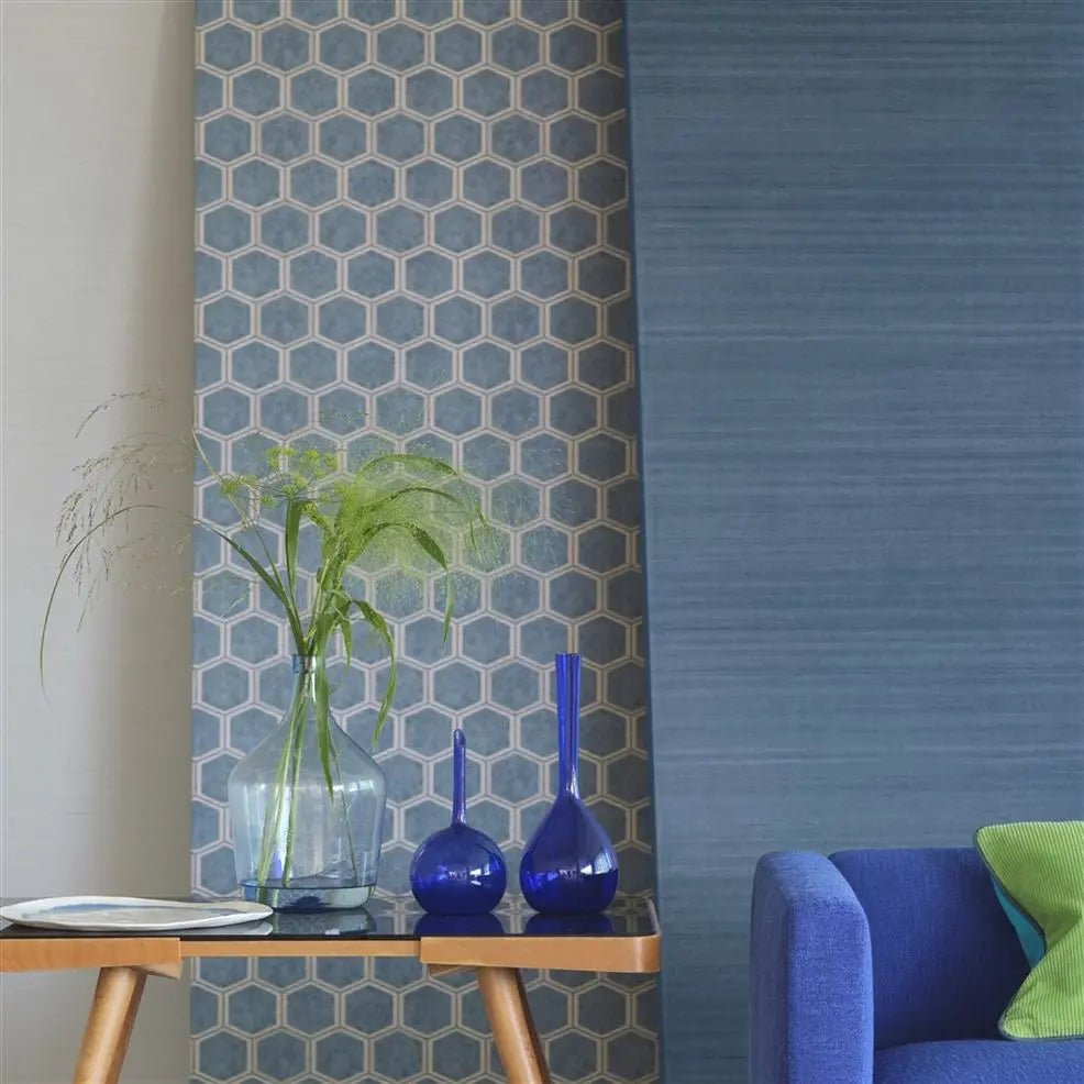 Chinon Wallpaper - Wedgwood - PDG1119/16 - Designers Guild