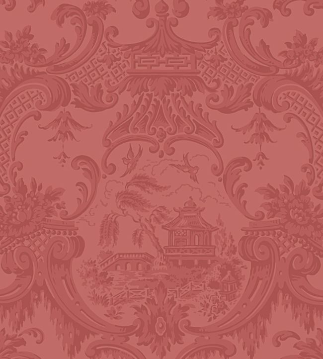 Chippendale China Wallpaper - Red - 100/3015 - Cole & Son - Premier Wallcovering