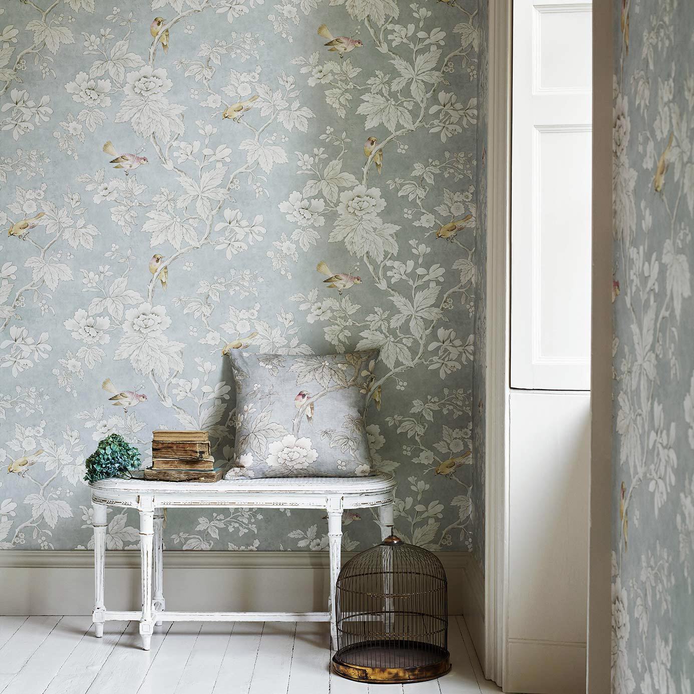 Chiswick Grove Wallpaper - Gold - Sanderson - DDAM216385