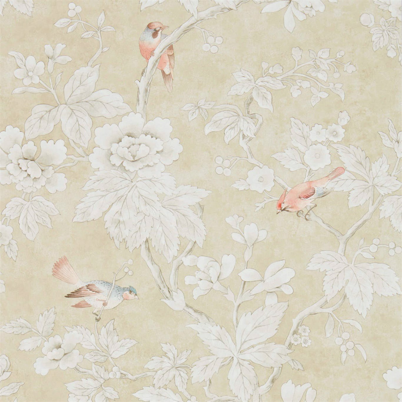 Chiswick Grove Wallpaper - Gold - Sanderson - DDAM216385