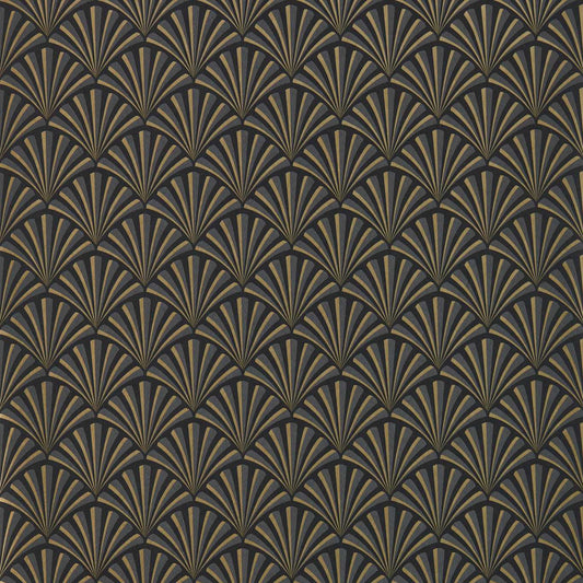 Chrysler Wallpaper - Noir - Clarke & Clarke - W0164/01 - Premier Wallcovering