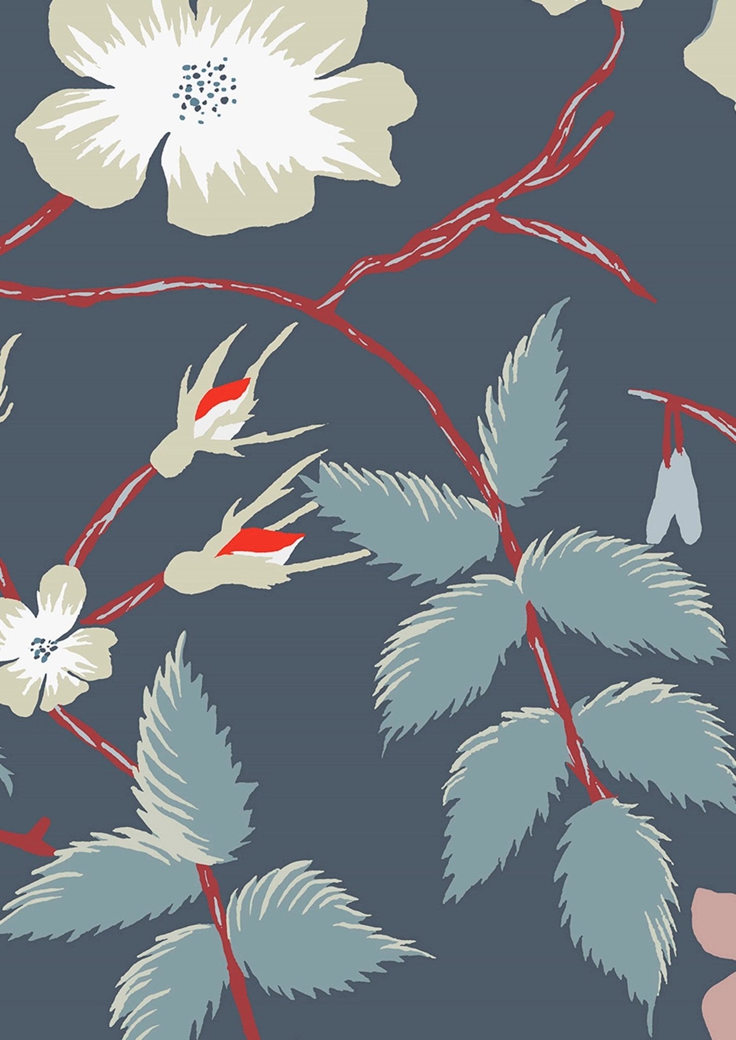 Cinda's Roses Wallpaper - Magic - Lewis & Wood - Premier Wallcovering