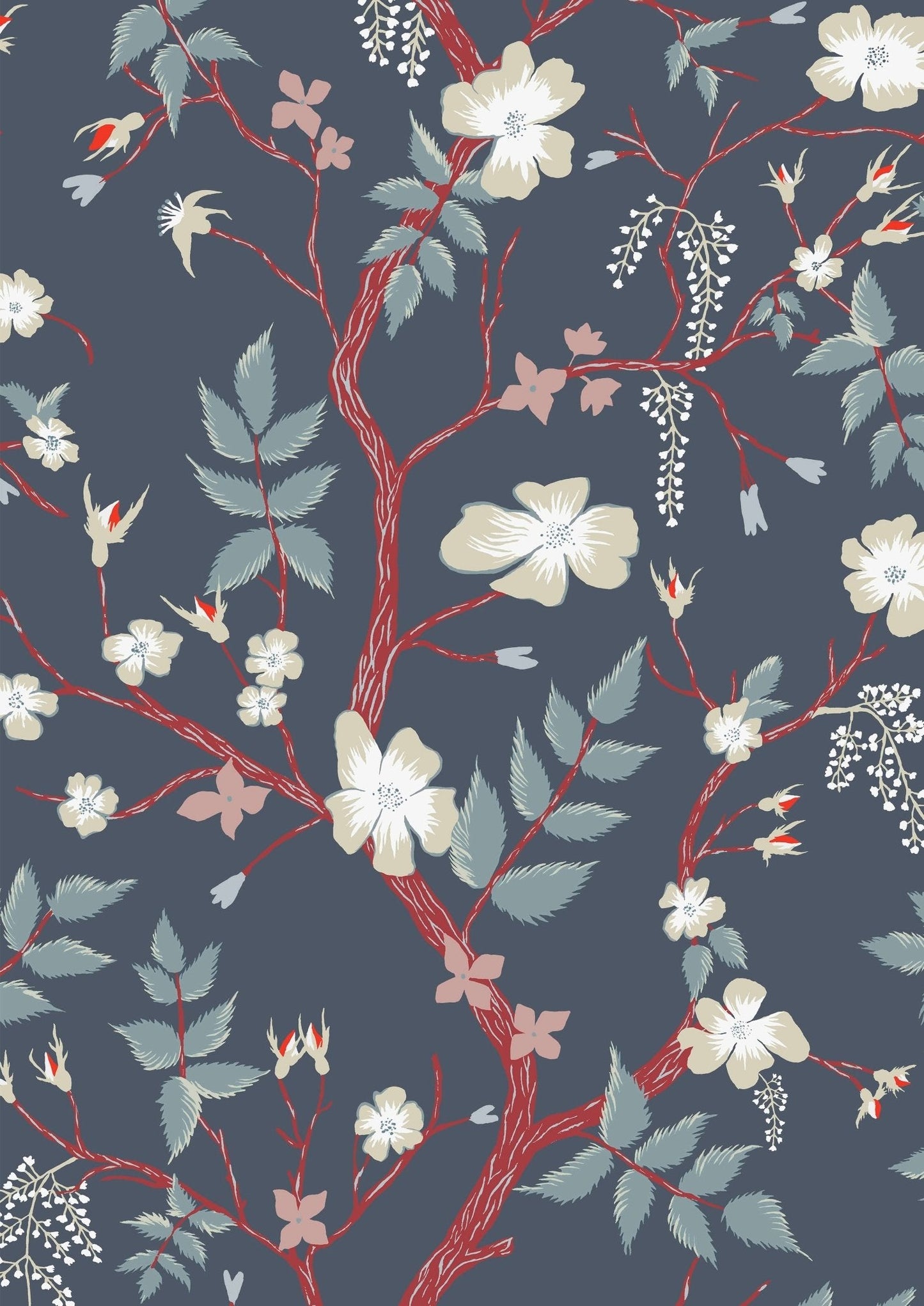 Cinda's Roses Wallpaper - Magic - Lewis & Wood - Premier Wallcovering