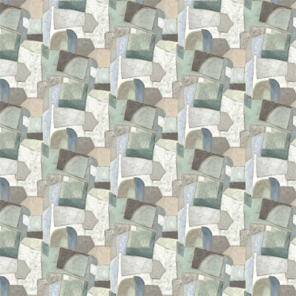 Clay Collage Wallpaper - Ecru - PDG1201/01 - Designers Guild