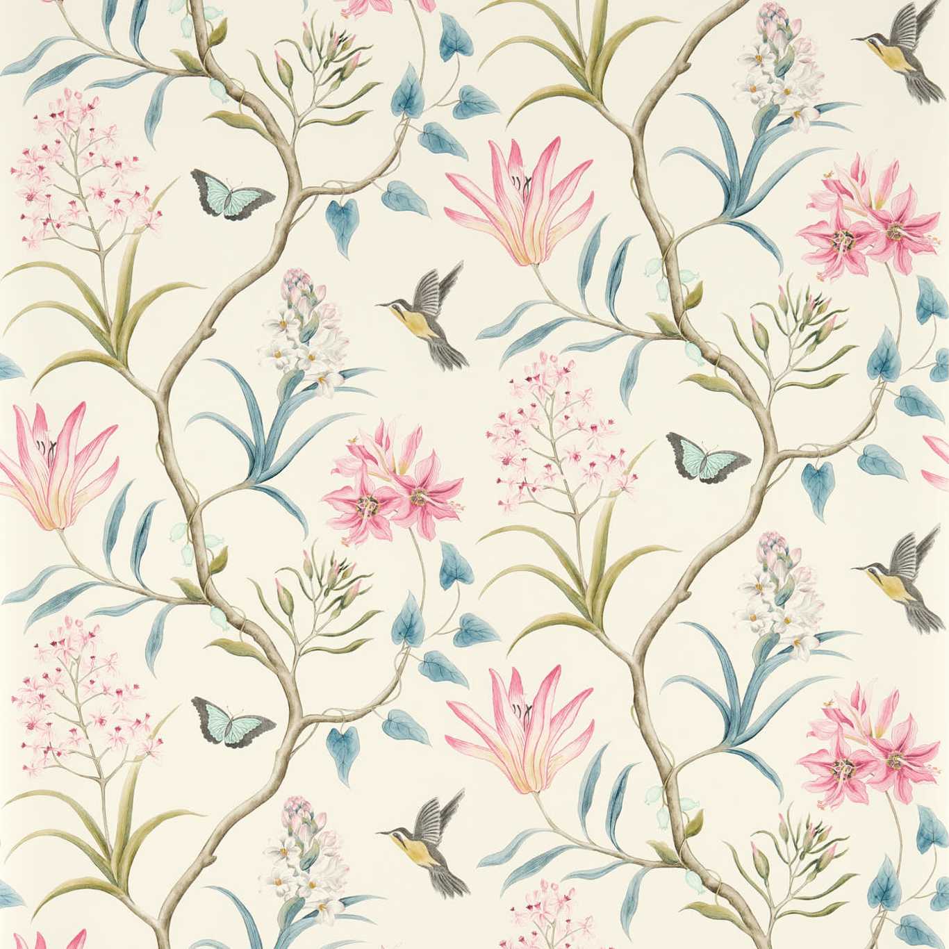 Clementine Wallpaper - Dusky Pink - DVOY213386 - Sanderson