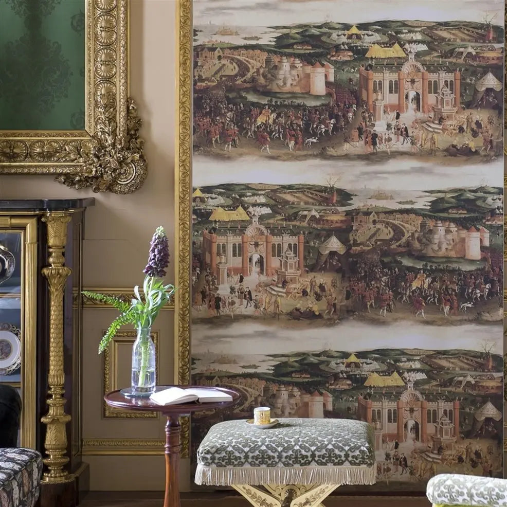 cloth of gold Wallpaper - Peridot - PRC668/01 - Designers Guild