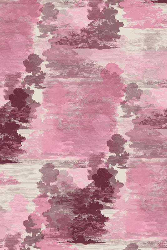 Cloud Toile Wallpaper - Pink - Timorous Beasties - TB/CTOIL/MICA/01 - Premier Wallcovering