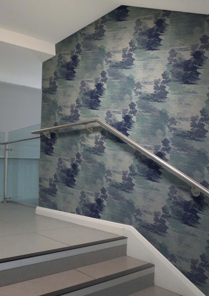 Cloud Toile Wallpaper - Blue - Timorous Beasties - TB/CTOIL/MICA/06 - Premier Wallcovering