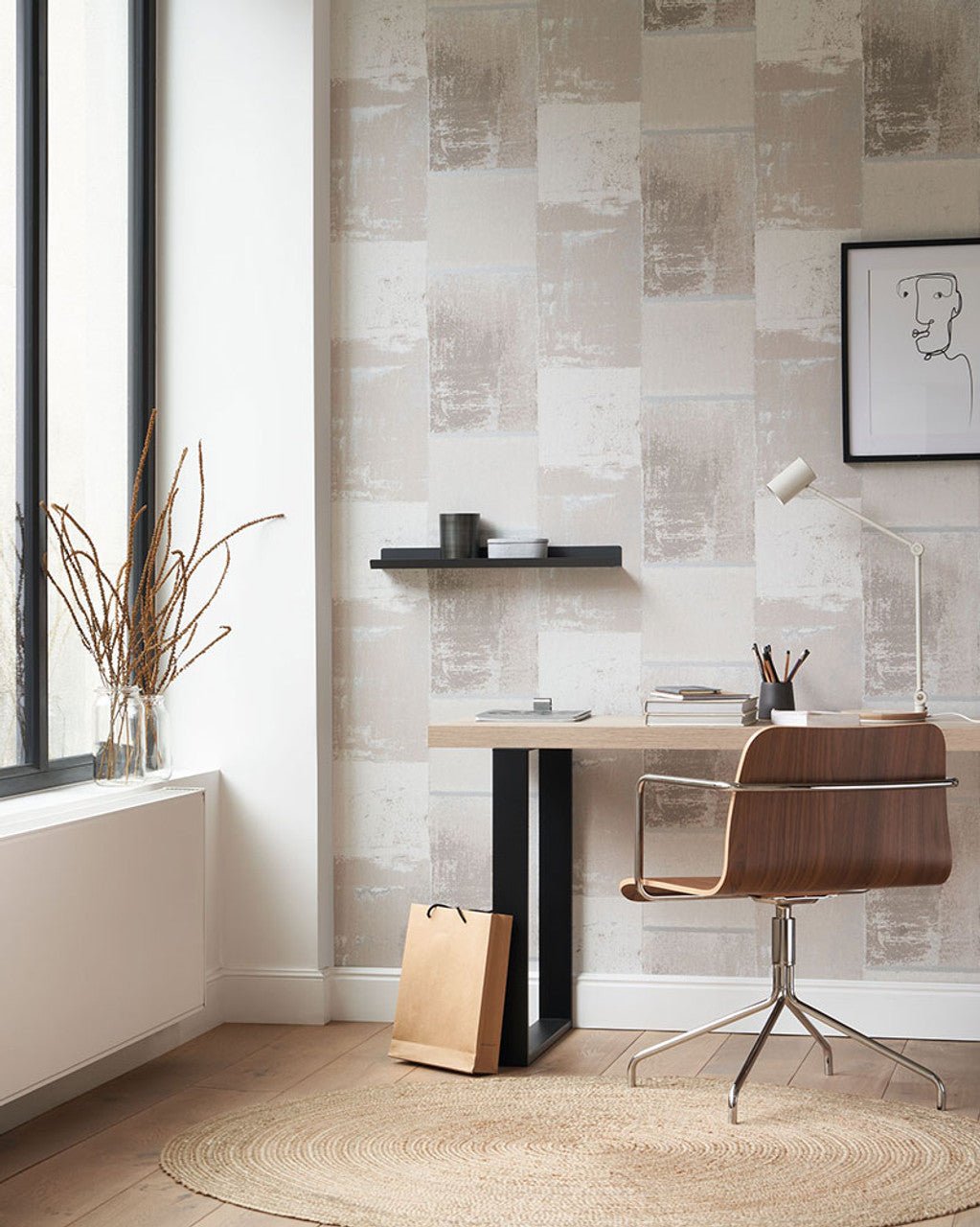 Color Field Gallery Wallpaper - Rose Fluo - Casadeco - 86174318 - Premier Wallcovering