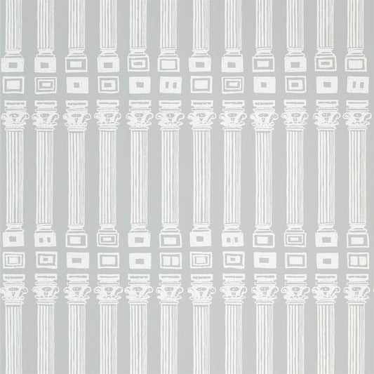 Columns Wallpaper - Empire Grey/Architects White - ZPLW312968 - Zoffany