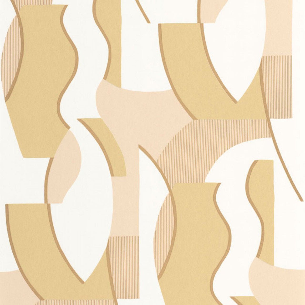 Concept Milano Sixties Wallpaper - Nude And Miel - Casadeco - 89334202 - Premier Wallcovering