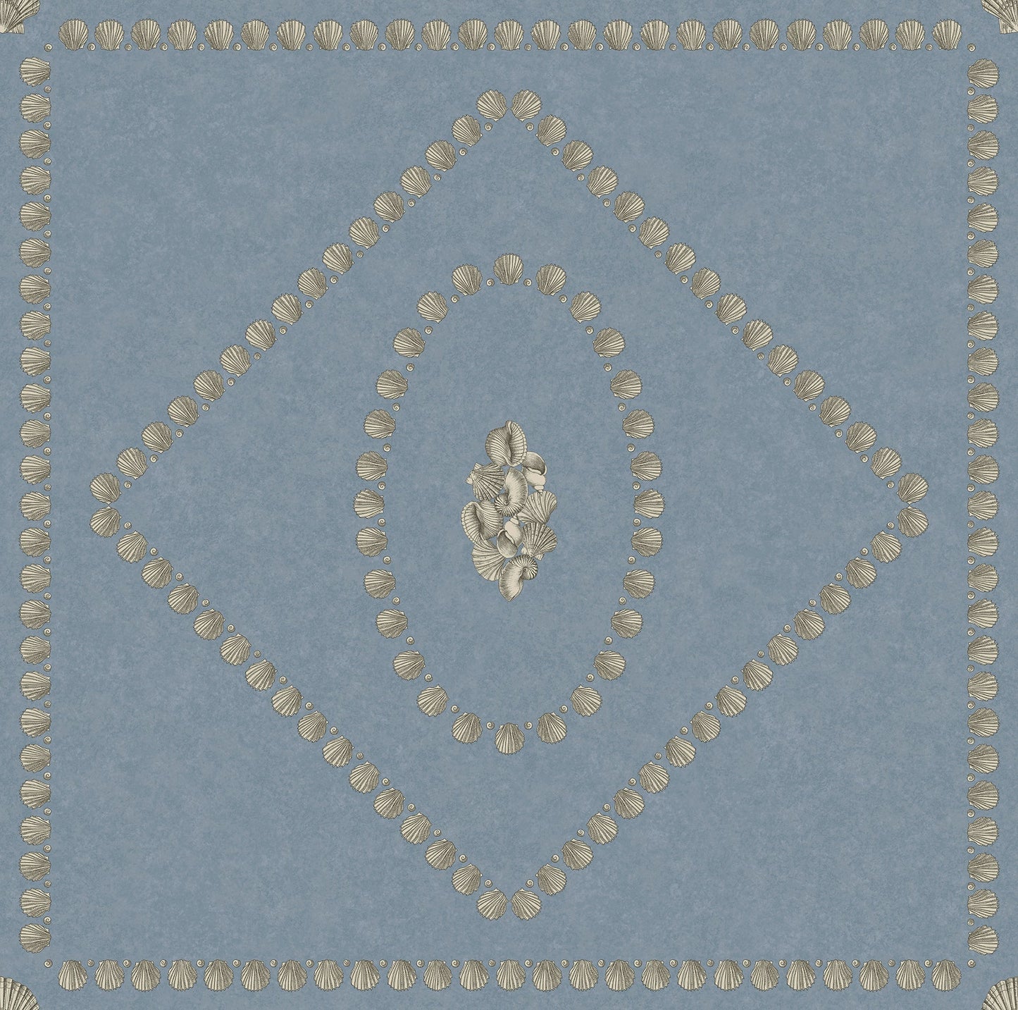 Conchiglie Wallpaper - Gilver on Denim - 123/5022 - Cole & Son - Premier Wallcovering