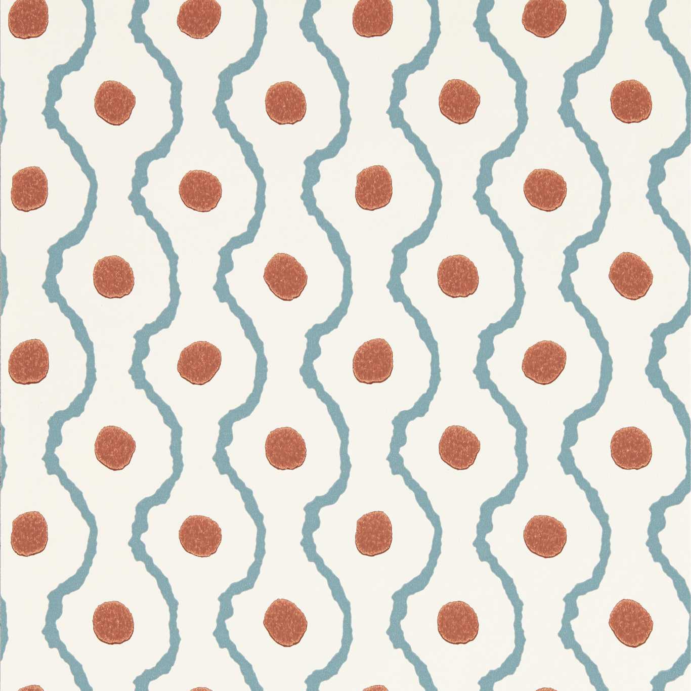 Connor Wallpaper - Pacific/Terracotta - HHHW113159 - Harlequin - Premier Wallcovering