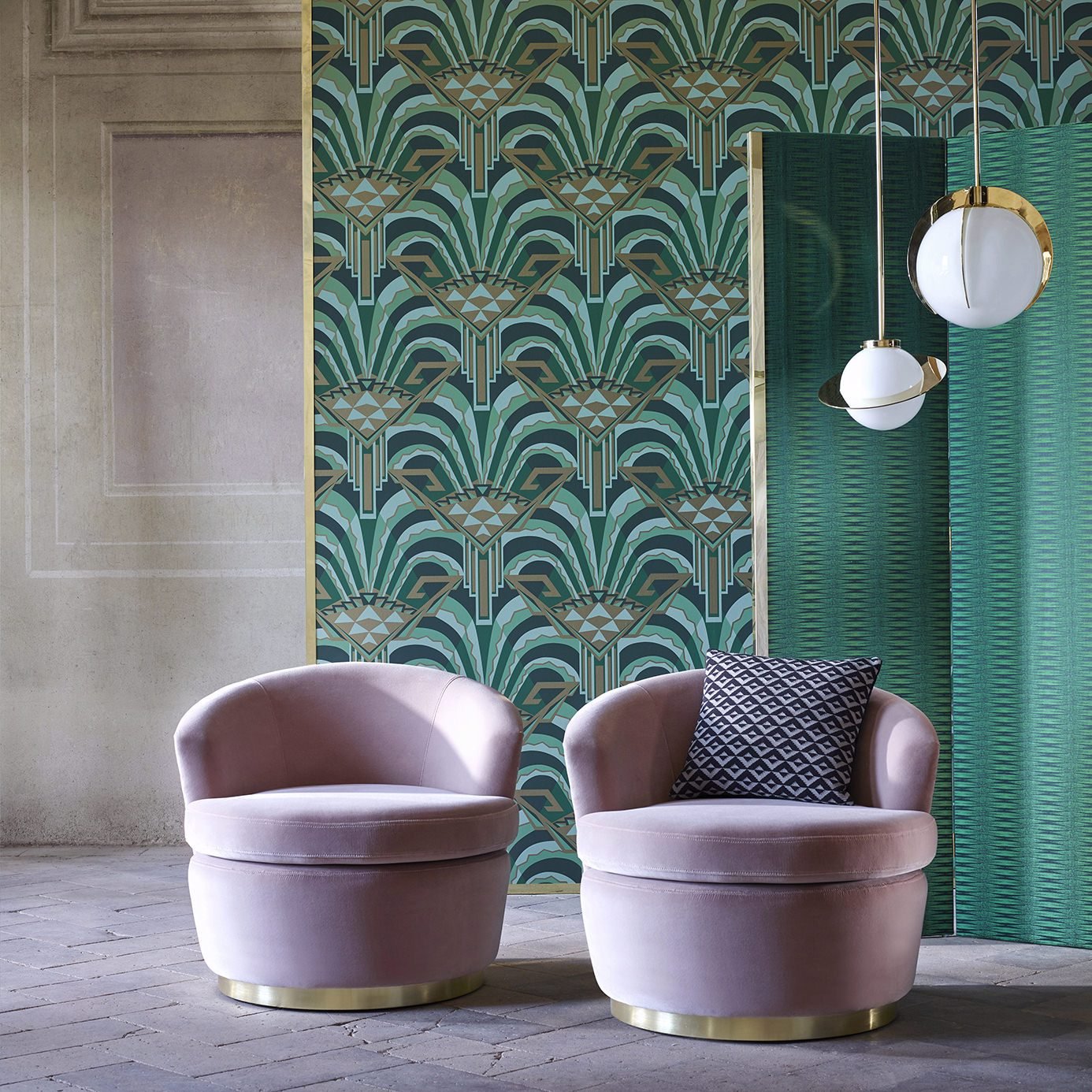 Conway Wallpaper - Antique Bronze - ZTOT312744 - Zoffany