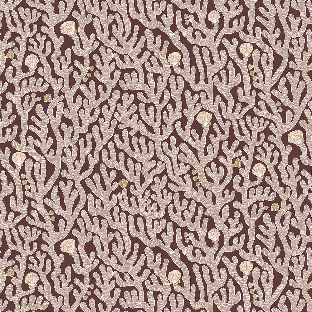 Coral Wallpaper - Spicer Brown - Josephine Munsey - JMW-101621 - Premier Wallcovering