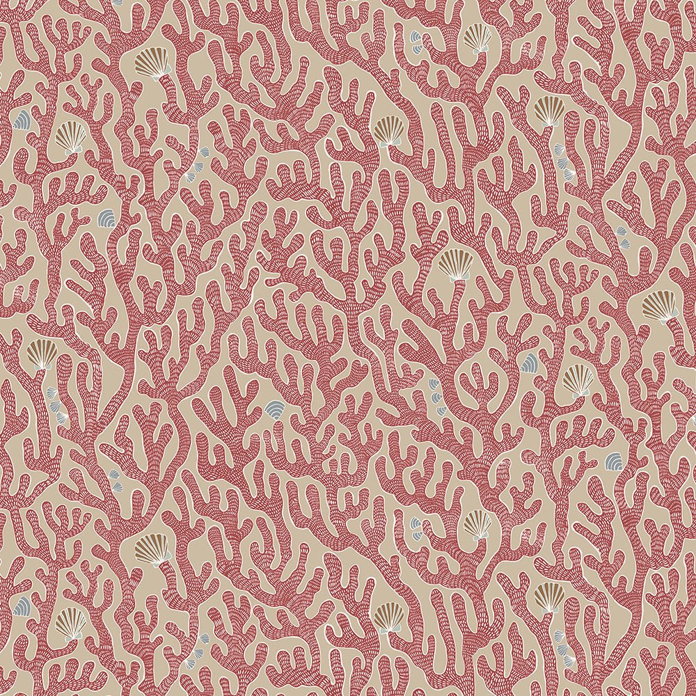 Coral Wallpaper - Red Toppings - Josephine Munsey - JMW-101601 - Premier Wallcovering