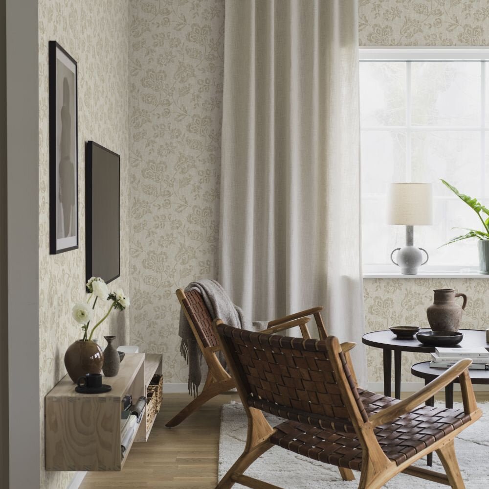 Cornelia Wallpaper - Beige - Boråstapeter - 38740 - Premier Wallcovering