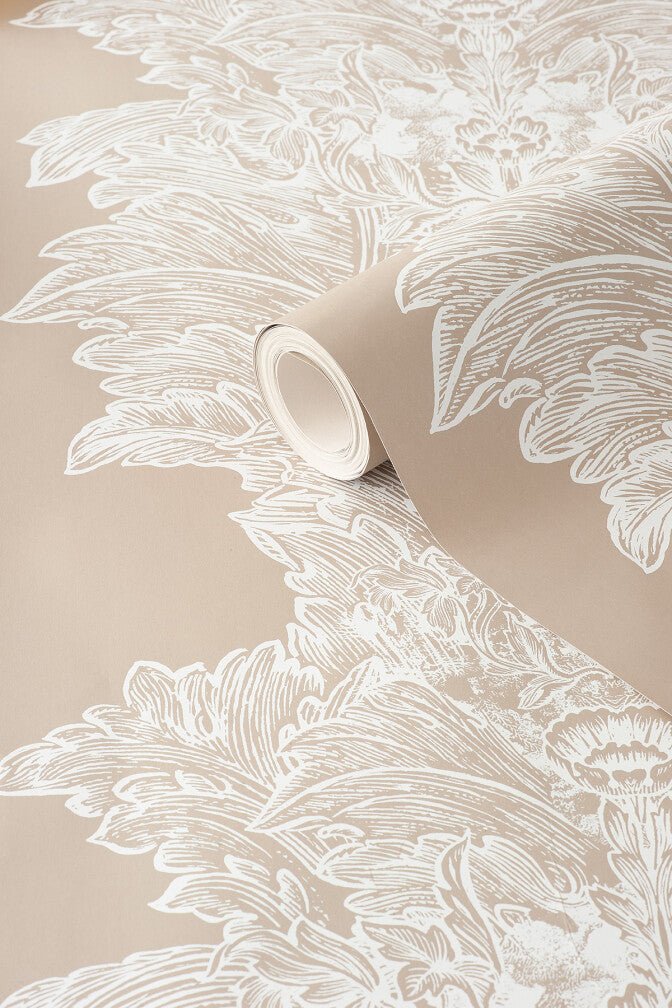 Cornice Crown Wallpaper - Beige - Timorous Beasties - STCO/CNCR/4008/01 - Premier Wallcovering