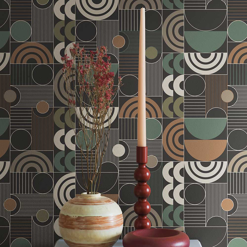 Cosmopolitan Wallpaper - Green/ Multi - Boråstapeter - 4755 - Premier Wallcovering