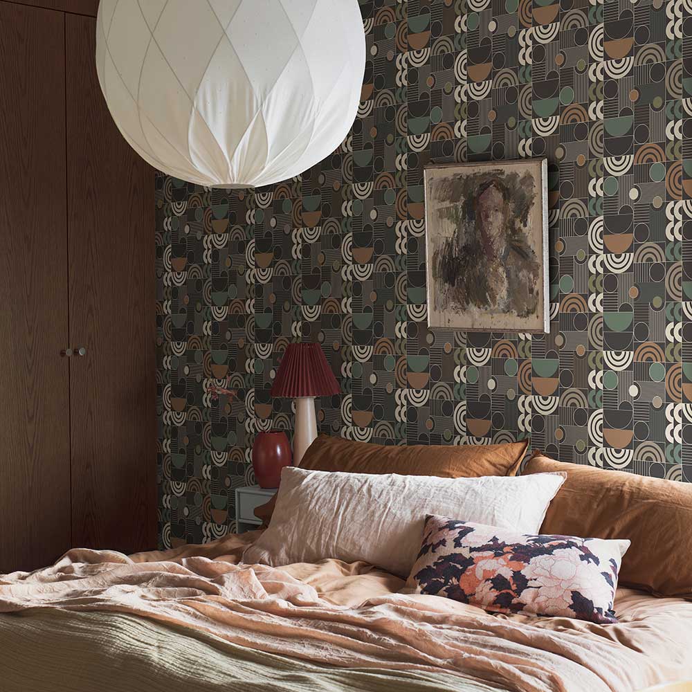 Cosmopolitan Wallpaper - Green/ Multi - Boråstapeter - 4755 - Premier Wallcovering