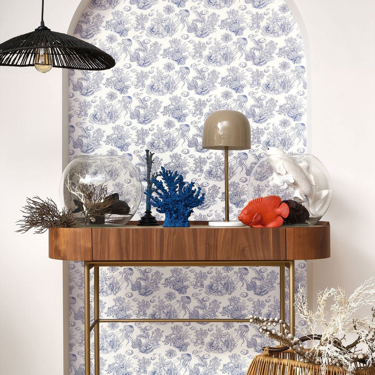 Côte Sauvage Seaside Wallpaper - Bleu Outremer - Casadeco - 201476446 - Premier Wallcovering