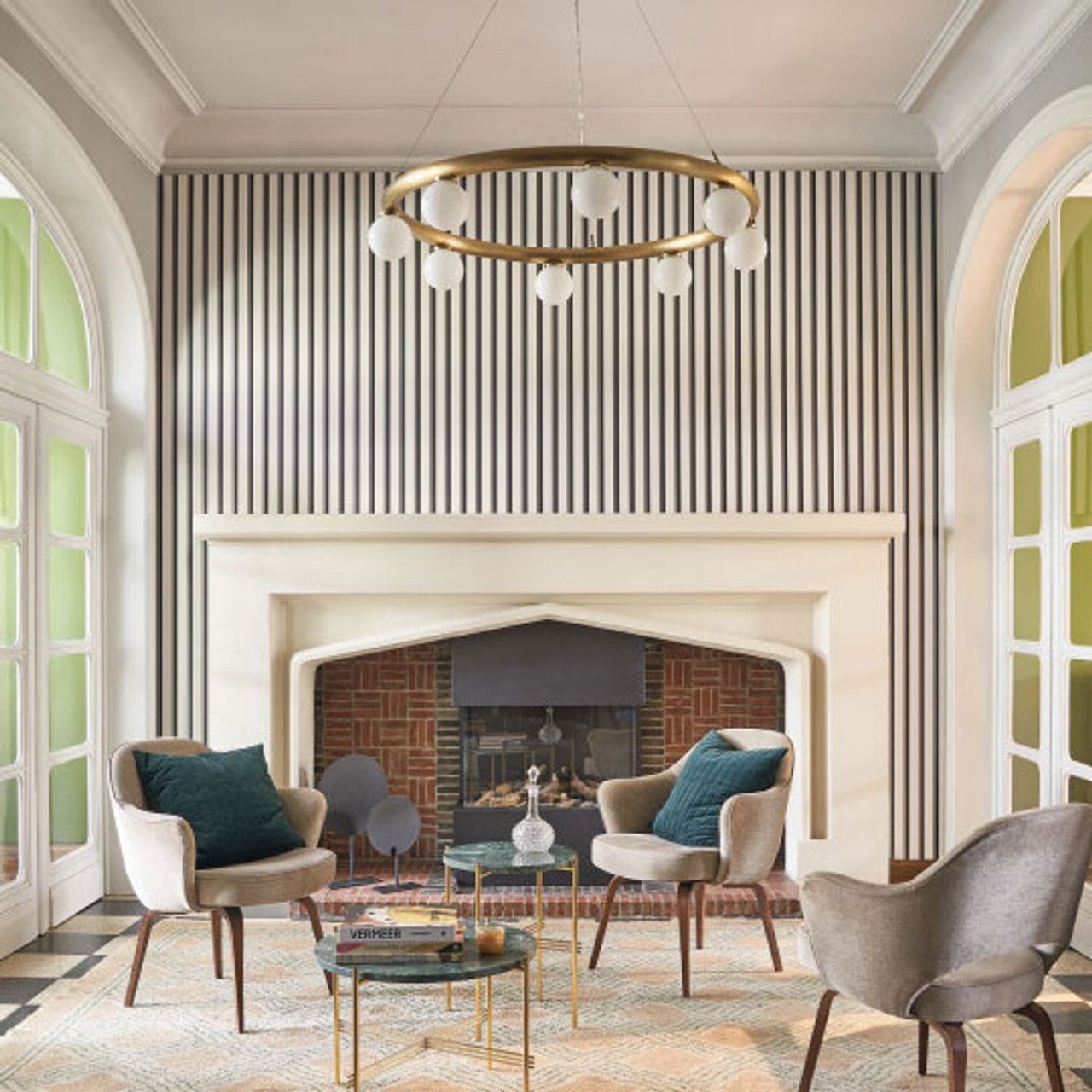 Country Club Derby Wallpaper - Noir Naturel - Casadeco - 89329286 - Premier Wallcovering