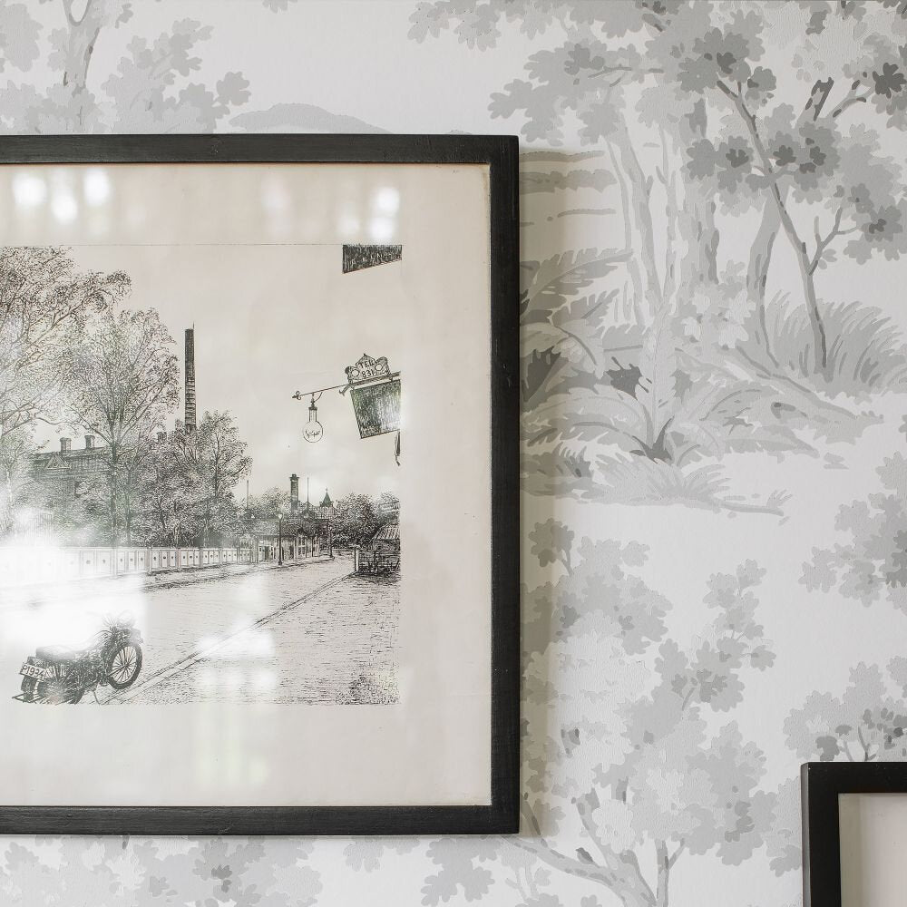 Countryside Morning Wallpaper - Grey - Boråstapeter - 7677 - Premier Wallcovering