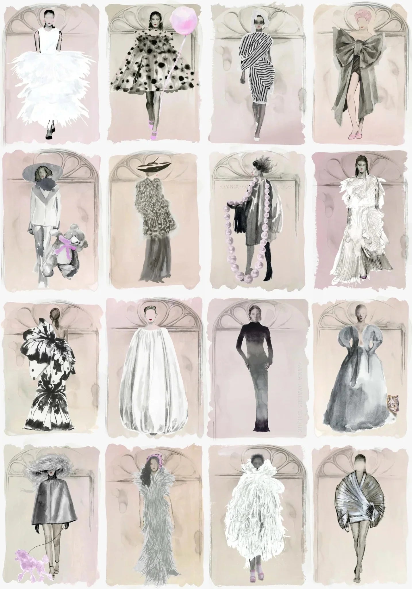 Couture Carousel with Windows Wallpaper - Blush Pearl - 175/2012M - Cole & Son - Premier Wallcovering