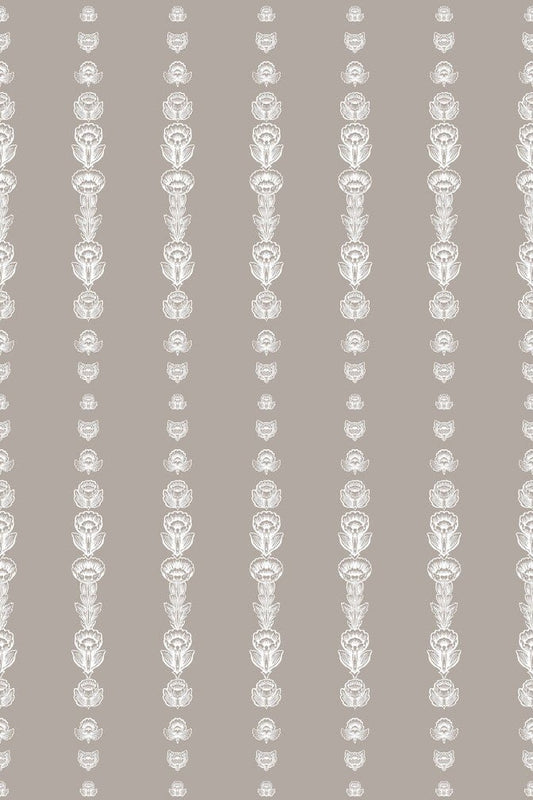 Coving Row Wallpaper - Beige - Timorous Beasties - STCO/CVRW/4008/01 - Premier Wallcovering