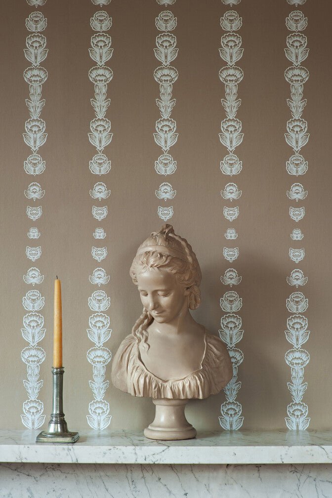 Coving Row Wallpaper - Beige - Timorous Beasties - STCO/CVRW/4008/01 - Premier Wallcovering