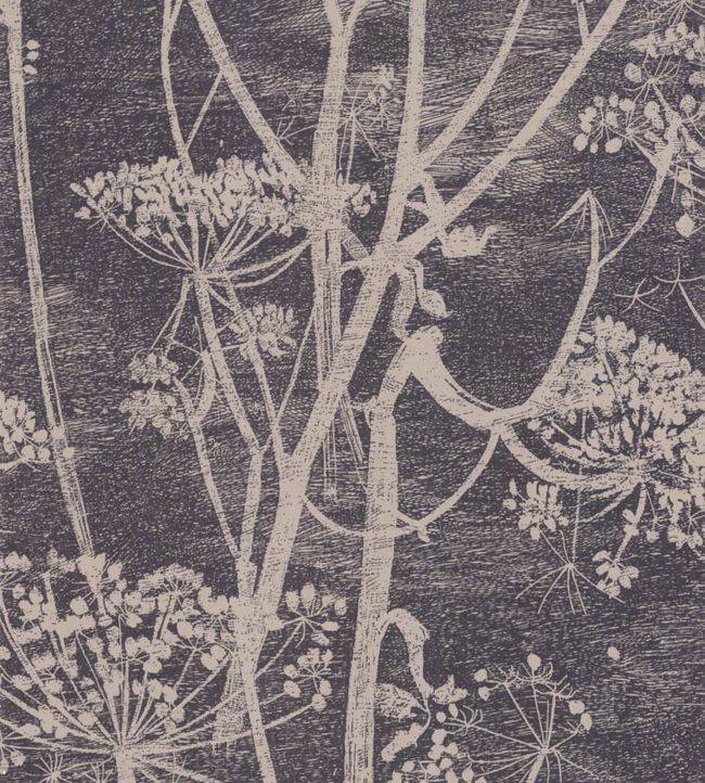 Cow Parsley Wallpaper - Linen & Charcoal - 66/7048 - Cole & Son - Premier Wallcovering