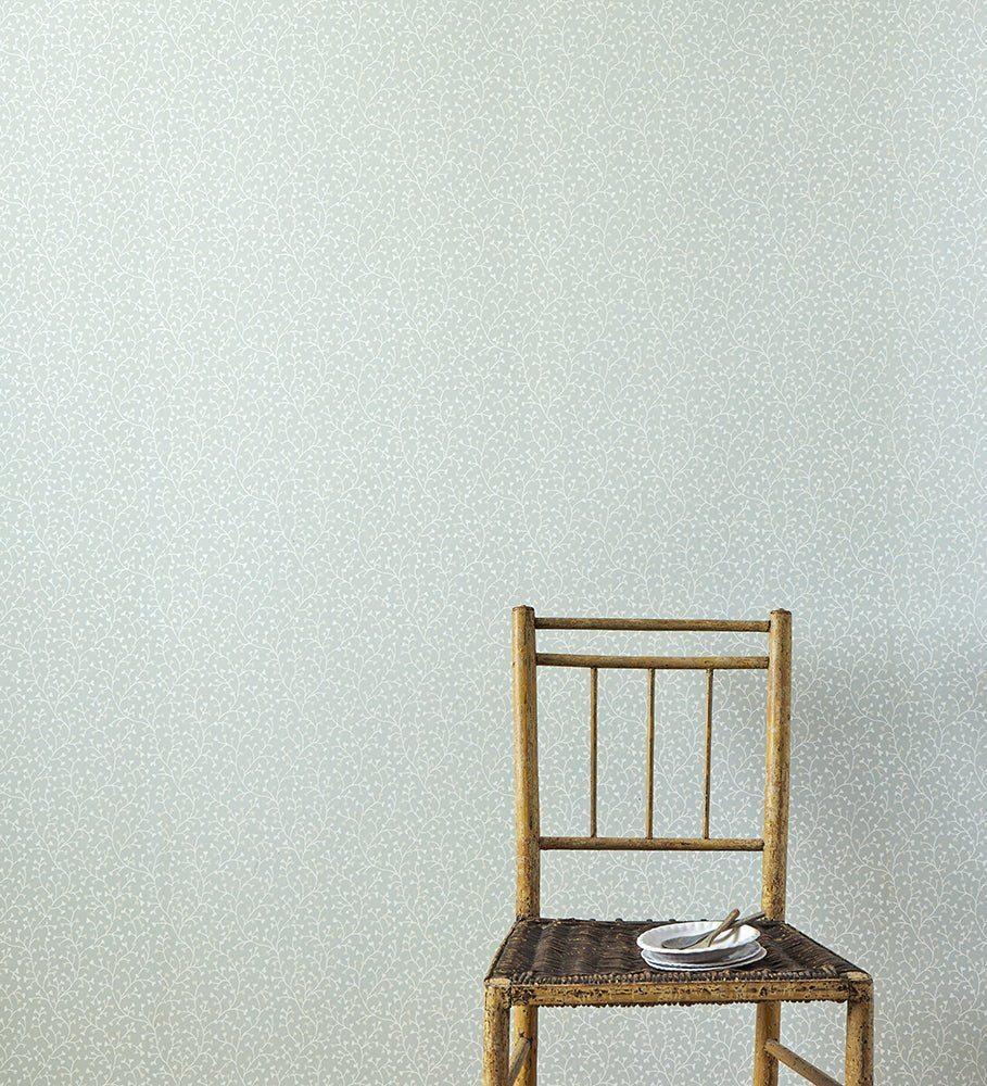 Cress Wallpaper - Old Blue - Colefax & Fowler - W7013 - 01