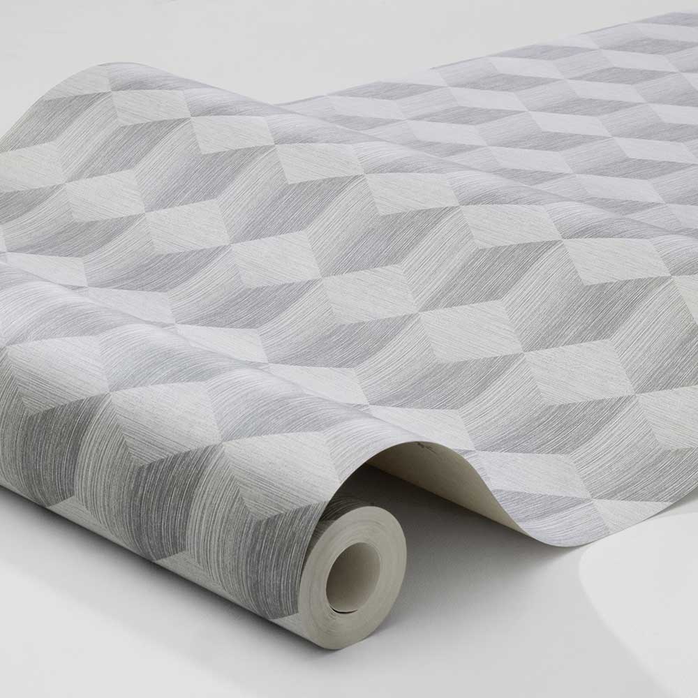 Cube Wallpaper - Grey - Boråstapeter - 4746 - Premier Wallcovering