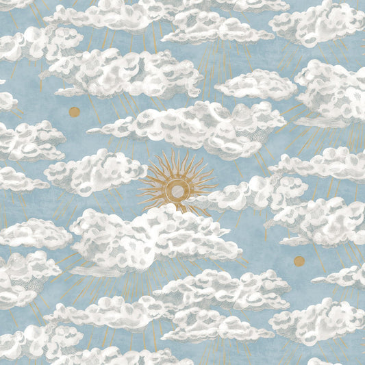Cumulus Sol Wallpaper - Light Blue - Josephine Munsey - JMW-104001 - Premier Wallcovering