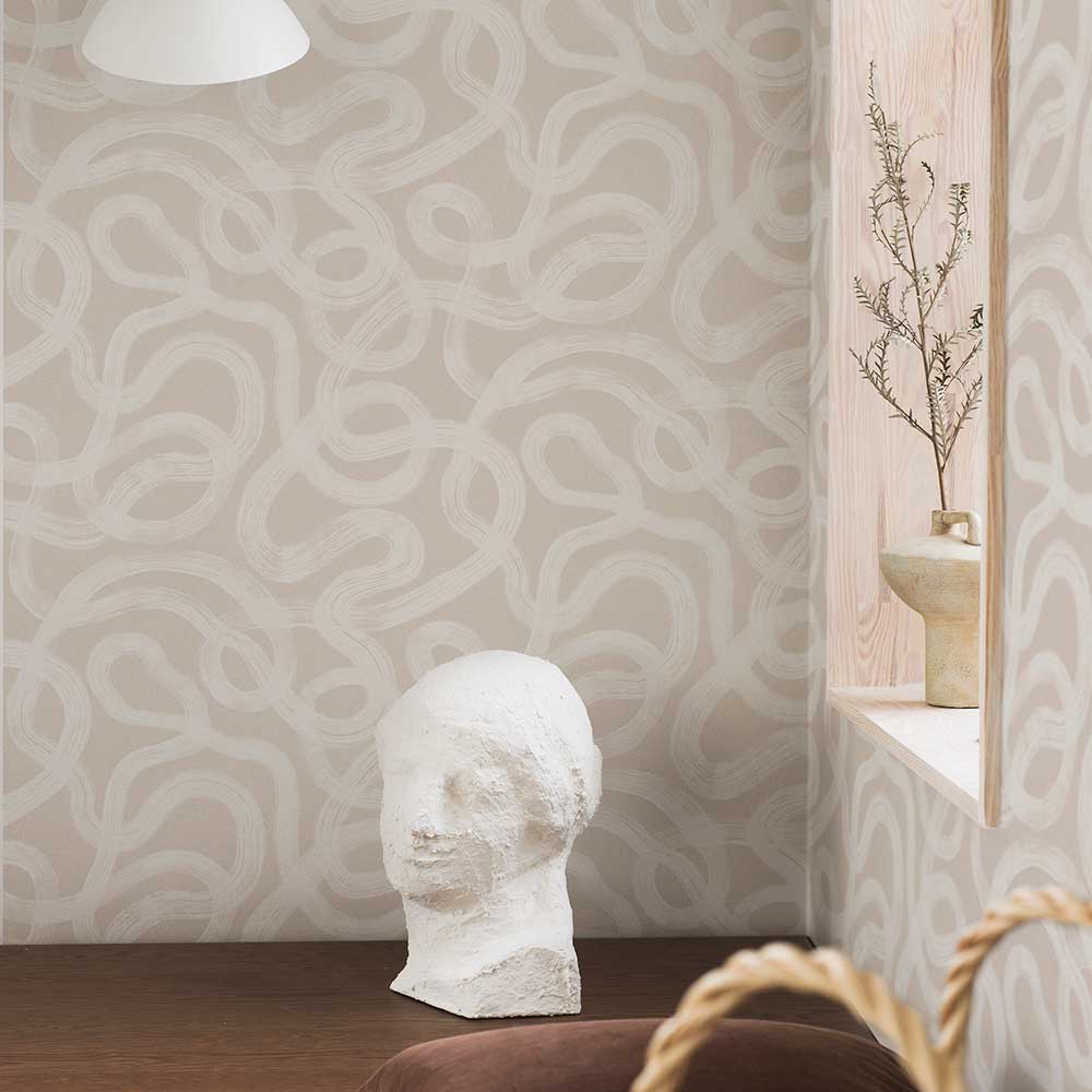 Curve Wallpaper - Neutral - Boråstapeter - 4734 - Premier Wallcovering
