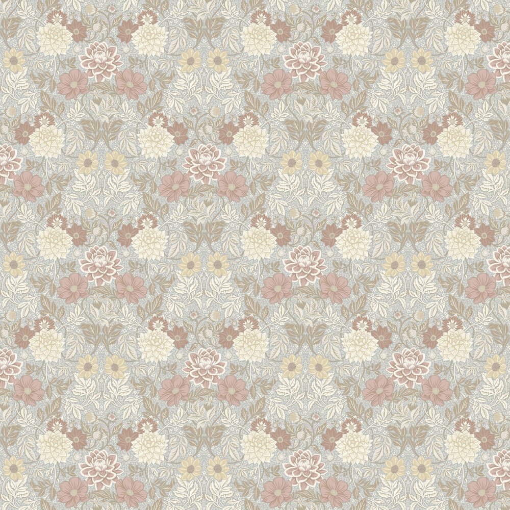 Dahlia Garden Wallpaper - Pastel - Boråstapeter - 7692 - Premier Wallcovering