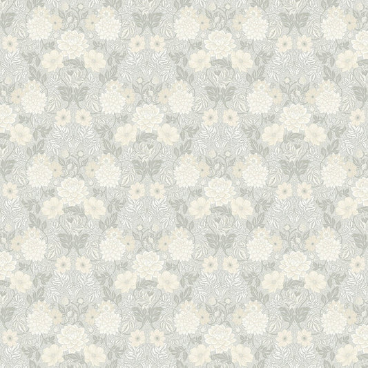 Dahlia Garden Wallpaper - Grey - Boråstapeter - 7664 - Premier Wallcovering
