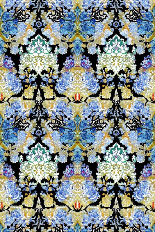 Damsel Damask Wallpaper - Original - Timorous Beasties - RGS/DMSL/8057MICA/01 - Premier Wallcovering