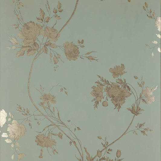 Darcy Wallpaper - Aqua - Colefax & Fowler - 07957/01