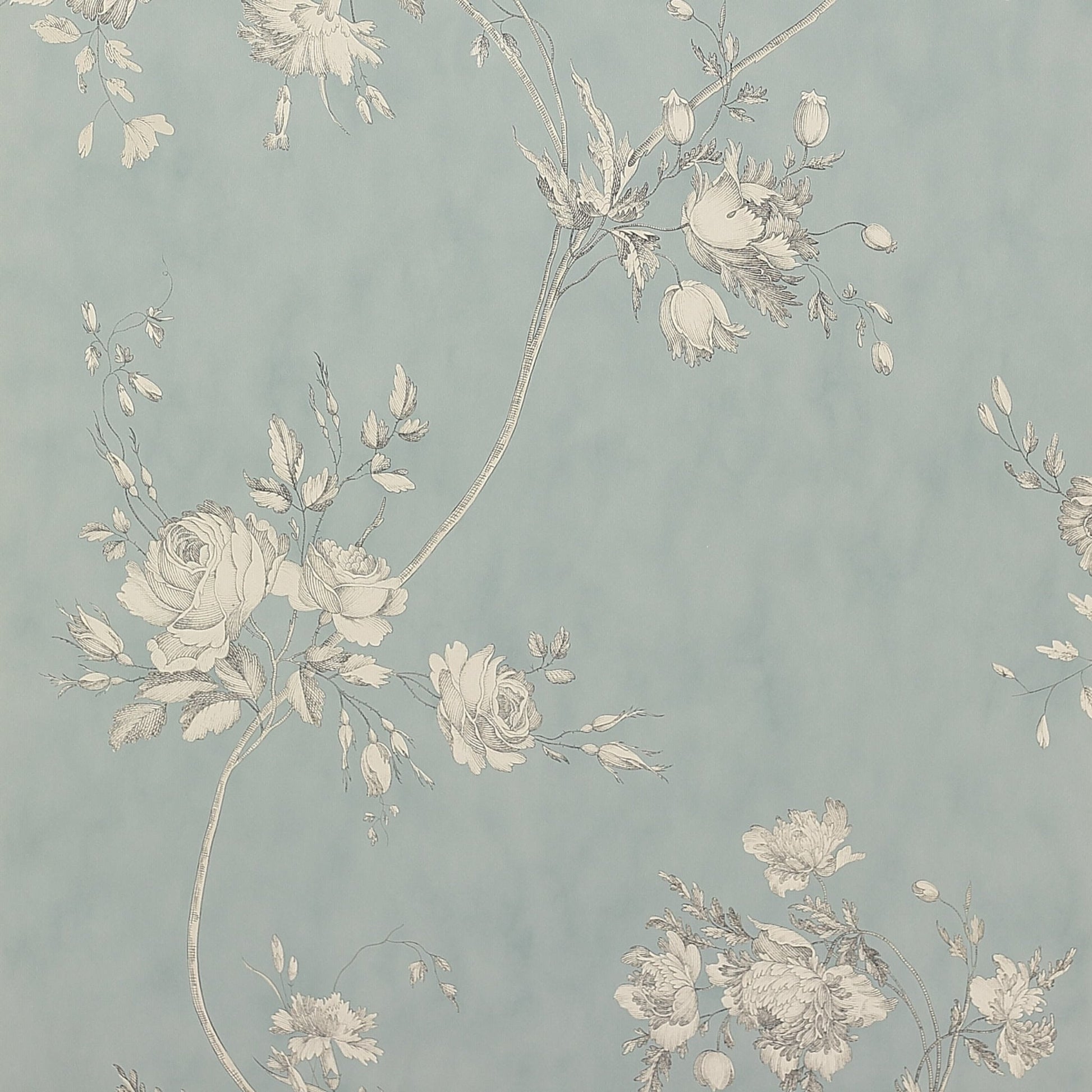Darcy Wallpaper - Sea Blue - Colefax & Fowler - 07957/12