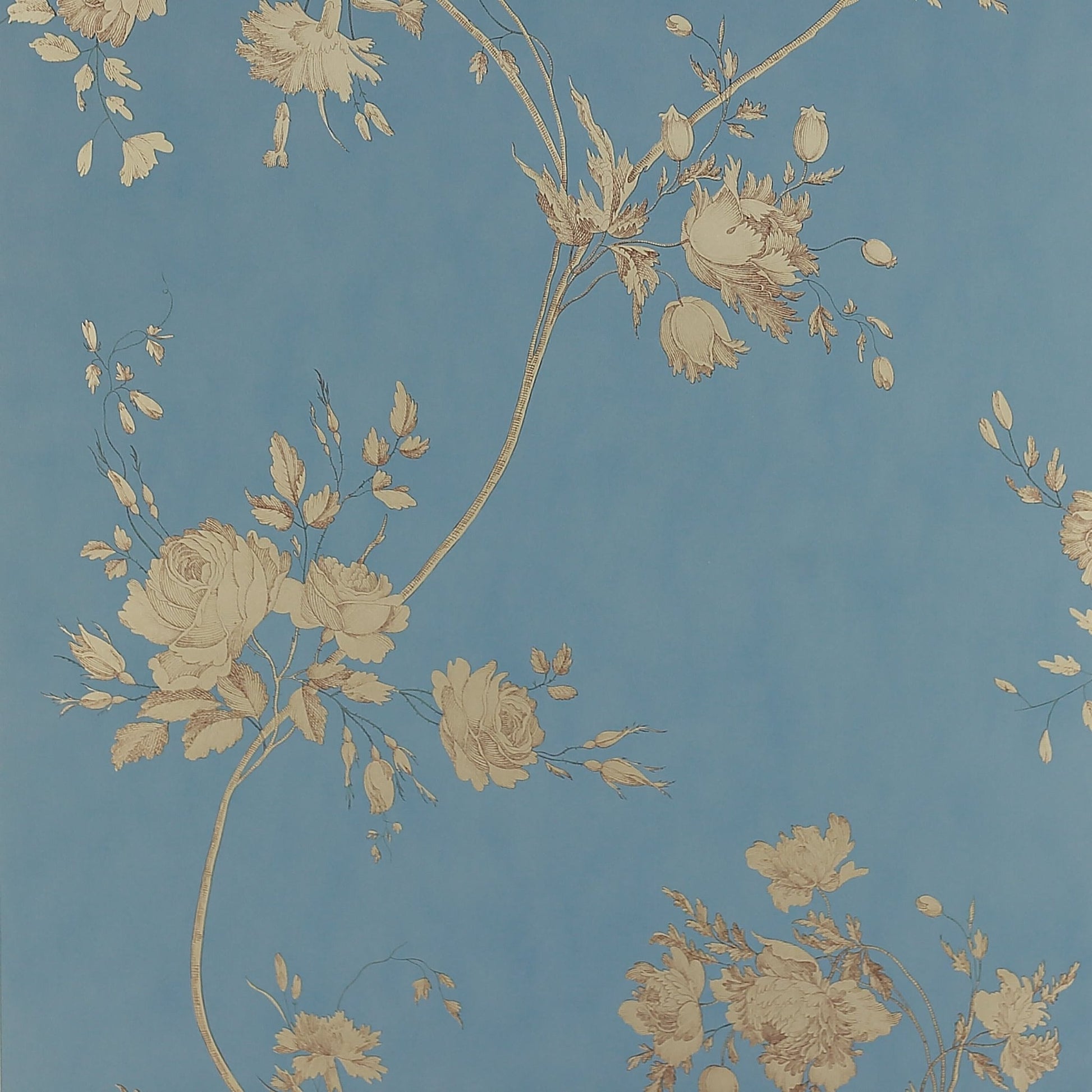 Darcy Wallpaper - Old Blue - Colefax & Fowler - 07957/10