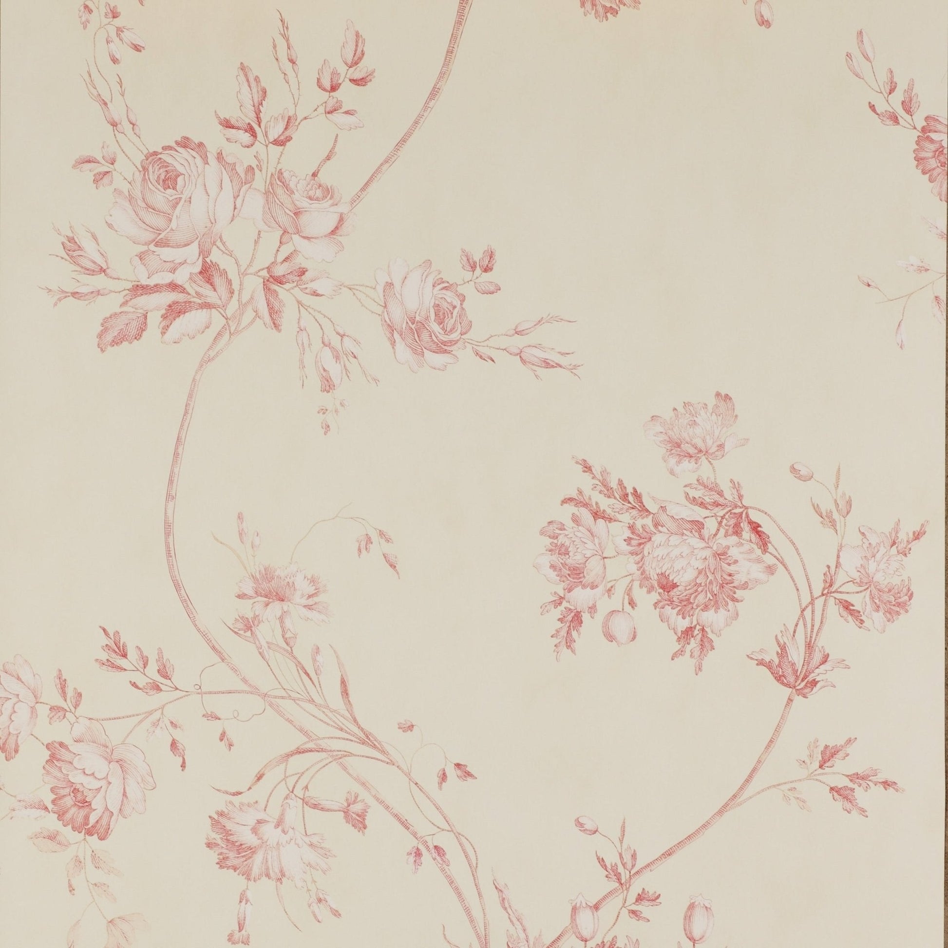 Darcy Wallpaper - Red - Colefax & Fowler - 07957/03