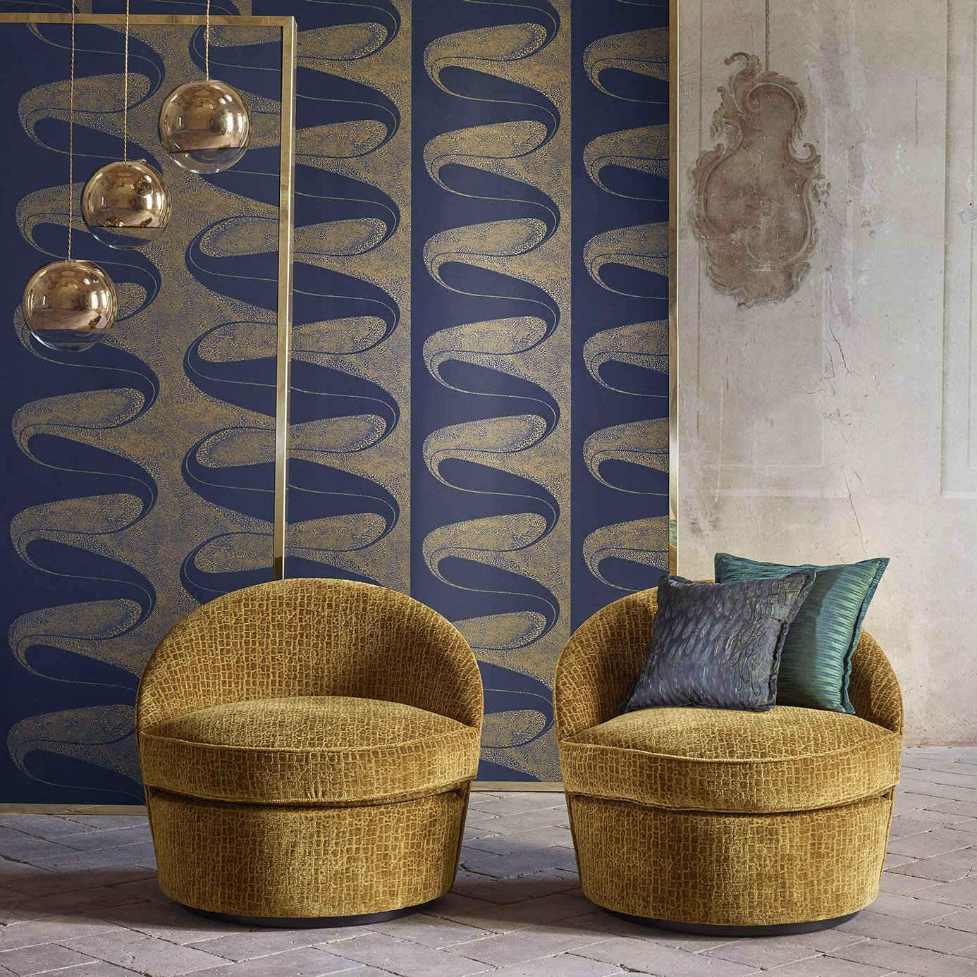 Darcy Wallpaper - Ink - ZTOT312740 - Zoffany