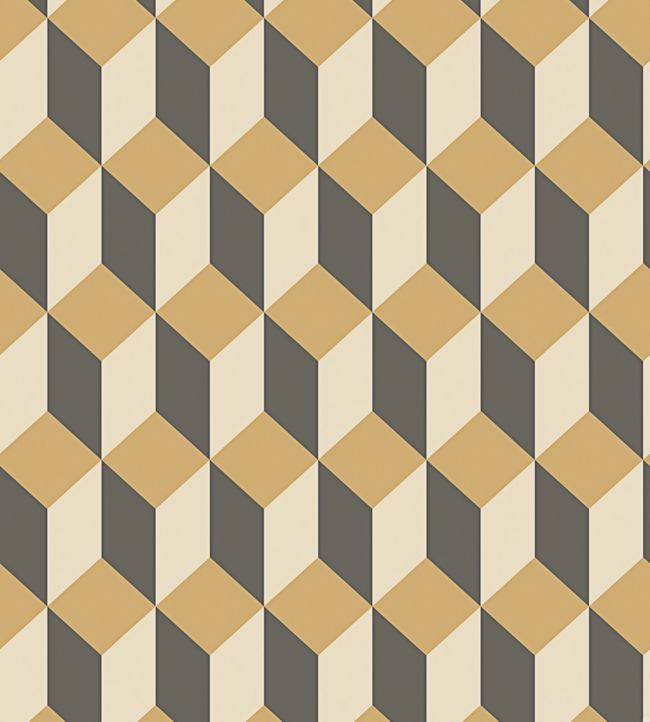 Delano Wallpaper - Metallic Gold, Cream and Charcoal - 105/7030 - Cole & Son - Premier Wallcovering