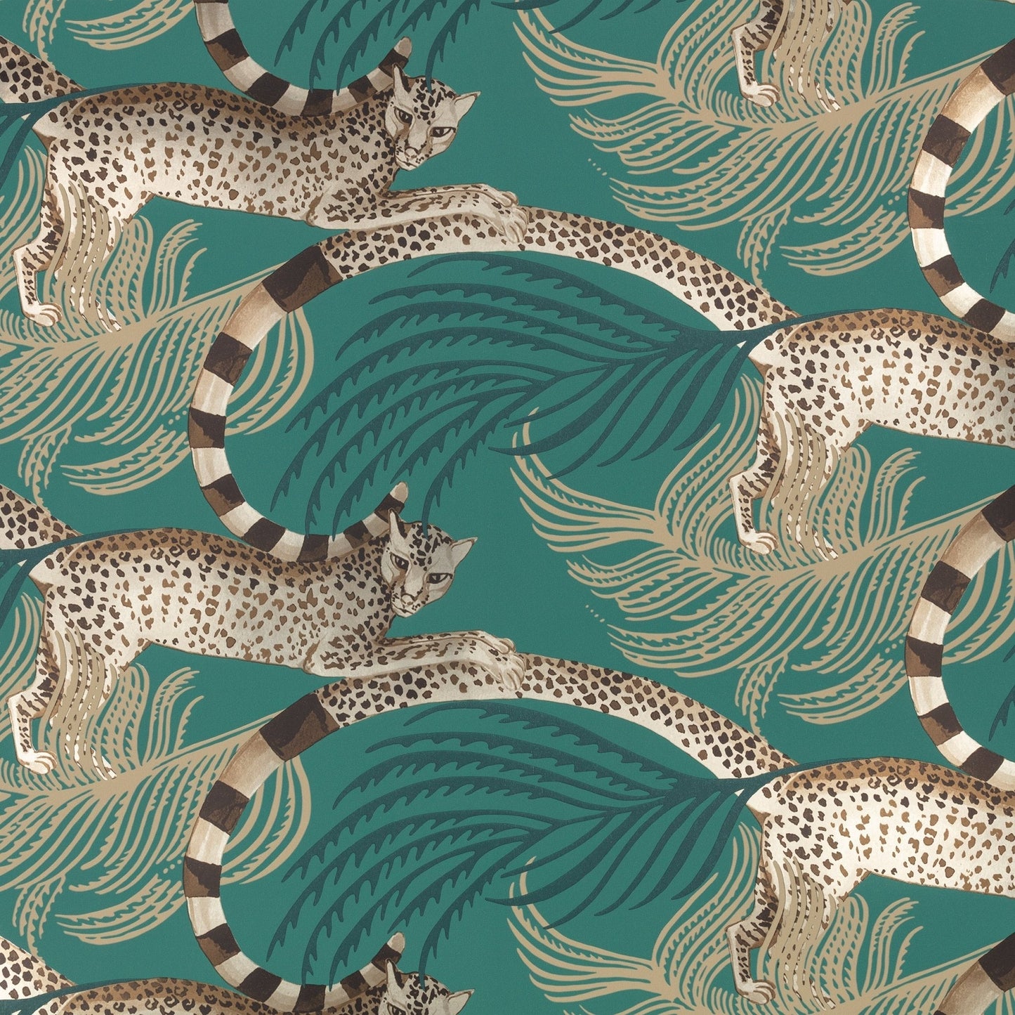 Delilah Wallpaper - Jade - Romo - Temperley London - W450/05 - Premier Wallcovering