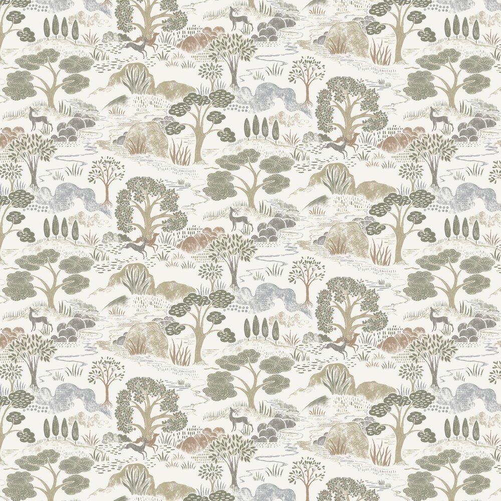 Diana Wallpaper - Green - Boråstapeter - 5525 - Premier Wallcovering