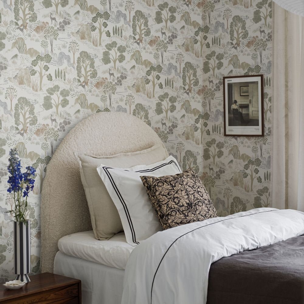 Diana Wallpaper - Green - Boråstapeter - 5525 - Premier Wallcovering