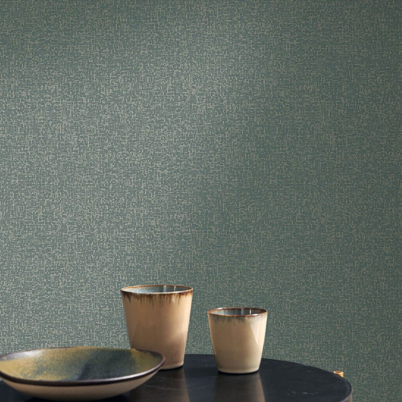 Dione Solaris Wallpaper - Bleu Orage - Casadeco - 201906720 - Premier Wallcovering